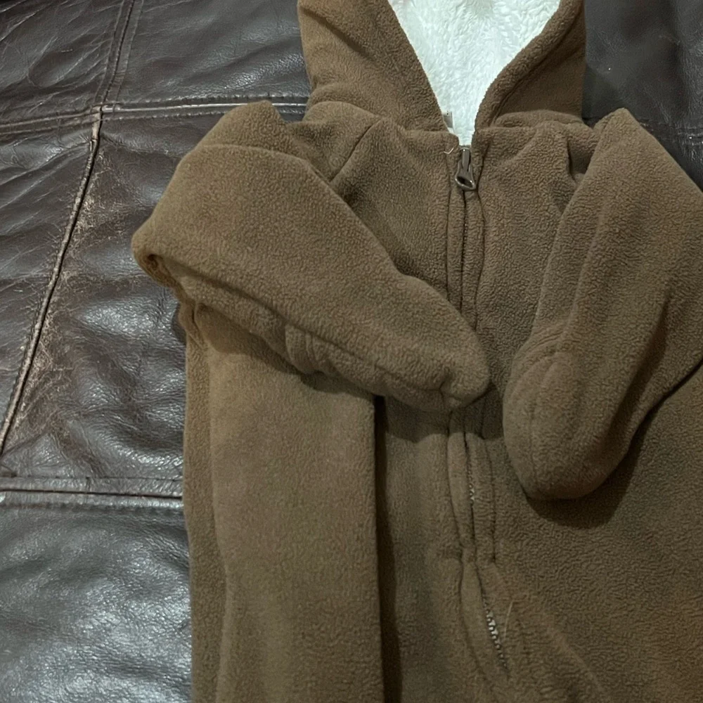 Old Navy Baby Boy Snowsuit Warm Suit Winter Outfit Brown Teddy Bear 3-6 months